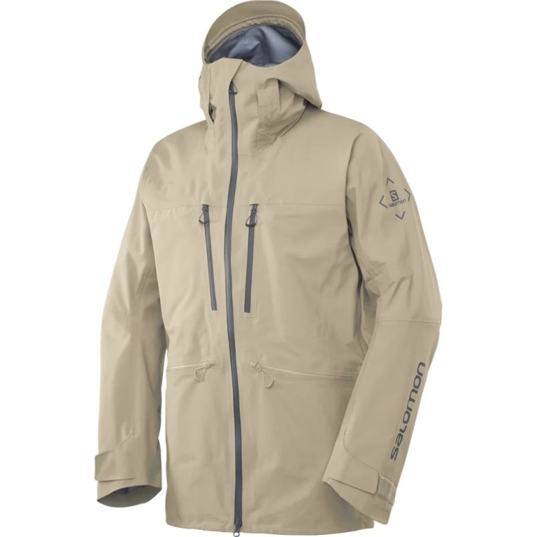 Chaquetas De Esquí Salomon S/Lab Qst GTX Pro 3l Shell Hombre Beige | MX HFPB249